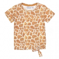triko dívčí se sukem - vzor žirafa