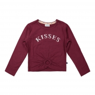 triko dívčí vínové - kisses
